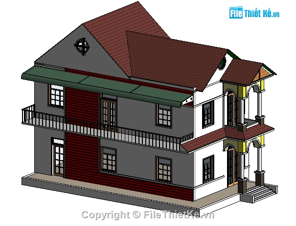 BIỆT THỰ FULL (FILE REVIT),biệt thự,file revit biệt thự